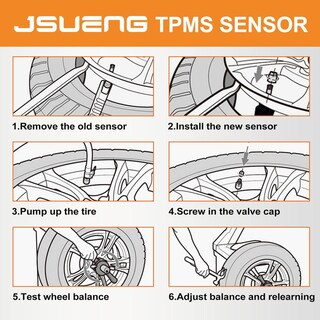 Foto 4 | Foto 4 | Sensor Tpms De Repuesto Buick Cadillac Chevy Gmc Negro Paquete De 4 Para Sistema De Monitoreo De Pre