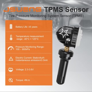 Foto 8 | Foto 8 | Sensor Tpms De Repuesto Buick Cadillac Chevy Gmc Negro Paquete De 4 Para Sistema De Monitoreo De Pre