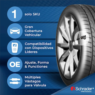 Foto 6 | Foto 6 | Sensor Programable De Control De Presión De Neumáticos Schrader Único Sku Negro 314.9 Mhz 315 Mhz 43