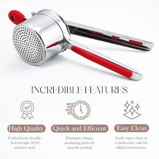 Foto 3 | Foto 3 | Rizador De Papas Bellemain Rojo De Acero Inoxidable Para Puré De Papas