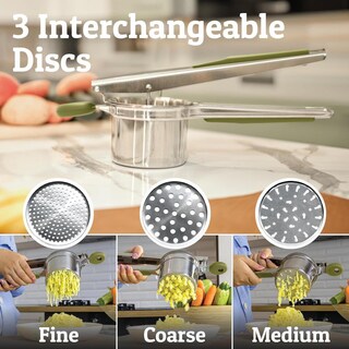 Foto 8 | Foto 8 | Rallador De Papas Priority Chef Verde Oliva Con 3 Discos