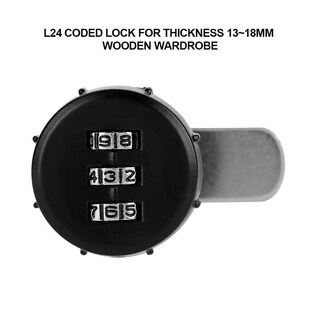 Foto 7 | Foto 7 | Cerradura Cam Garosa Plata Aleación De Zinc De 3 Dígitos Para Seguridad De Gabinete Y Cajón