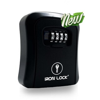 Foto 1 | Foto 1 | Caja De Bloqueo De Llaves Iron Lock Negra Con Combinación De 4 Dígitos Reajustable E Impermeable Par