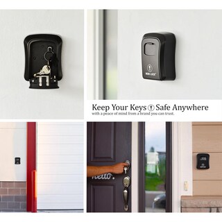 Foto 6 | Foto 6 | Caja De Bloqueo De Llaves Iron Lock Negra Con Combinación De 4 Dígitos Reajustable E Impermeable Par