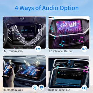 Foto 3 | Foto 3 | Estéreo Inalámbrico Haudio Negro De Doble Din Con Pantalla Táctil Hd Y Carplay Para Todos Los Vehícu