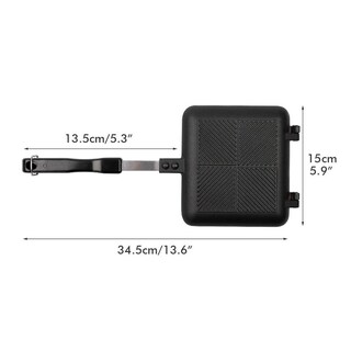 Foto 7 | Foto 7 | Sartén Sandwichera Henoot Marrón Multifunción Antiadhesiva