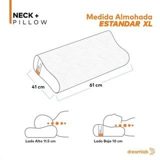 Foto 5 | Foto 5 | Almohada Cervical Dreamlab Memory Foam Gel Hipoalergénica Ortopédica Para Hombre Y Mujer