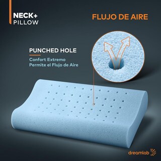 Foto 6 | Foto 6 | Almohada Cervical Dreamlab Memory Foam Gel Hipoalergénica Ortopédica Para Hombre Y Mujer