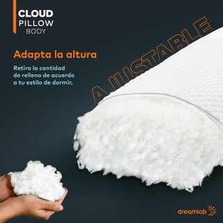 Foto 7 | Foto 7 | Almohada Corporal Dreamlab Bambú Altura Ajustable Y Memory Foam Hipoalergénica
