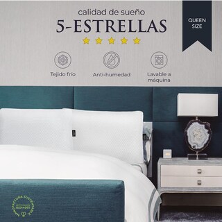 Foto 3 | Foto 3 | Almohada Landmark Collection Saten Algodon Egipcio King Size Micro Gel Para Cama