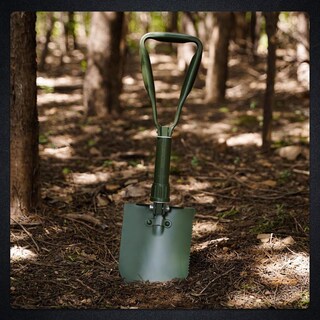 Foto 2 | Foto 2 | Pala De Camping Redcamp Verde Militar Plegable Con Mango Triple Para Senderismo