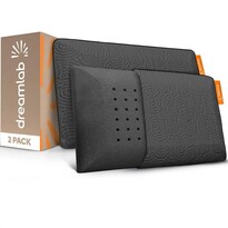 Almohada Dreamlab Graphite Hipoalergénica De Memory Foam Para Soporte Antibacterial 2 Piezas Tamaño