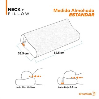 Foto 4 | Foto 4 | Almohada Cervical Dreamlab Azul Con Gel De Memory Foam Para Mujer Y Hombre
