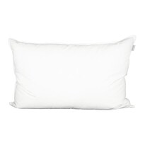 Almohada De Pluma De Ganso Textura Lisa Blanco Relleno Suave Y Firme