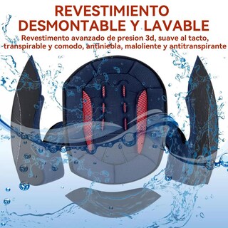 Foto 3 | Foto 3 | Casco Motocicleta Linglucky Negro Certificado Dot Con Visor Antivaho Para Mujer Y Hombre