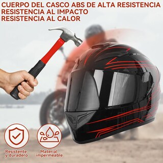 Foto 5 | Foto 5 | Casco Motocicleta Linglucky Negro Certificado Dot Con Visor Antivaho Para Mujer Y Hombre