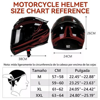 Foto 6 | Foto 6 | Casco Motocicleta Linglucky Negro Certificado Dot Con Visor Antivaho Para Mujer Y Hombre