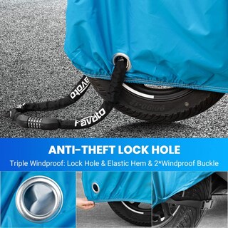 Foto 4 | Foto 4 | Funda Para Motocicleta Favoto Negro Impermeable Con Reflector Y Bolsa De Almacenamiento