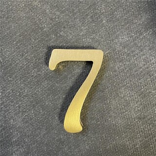 Foto 1 | Foto 1 | Pegatina De Latón Soild 2.6 Pulgadas Letras Inglesas Autoadhesivas Para Señalización De Dirección De