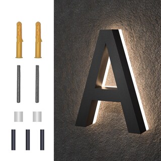 Foto 1 | Foto 1 | Números De Casa Midit Acero Inoxidable Led Retroiluminados 8 Pulgadas