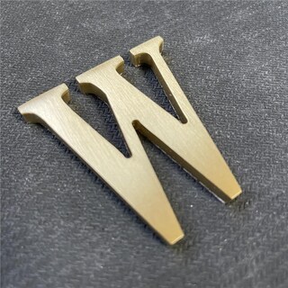 Foto 8 | Foto 8 | Pegatina De Latón Soild 2.6 Pulgadas Letras Inglesas Autoadhesivas Para Señalización De Casa