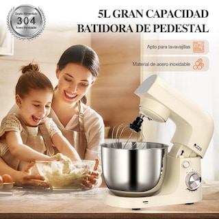 Foto 6 | Foto 6 | Batidora De Pedestal Jzzb Negro 10 Velocidades Para Repostería Y Panadería En El Hogar