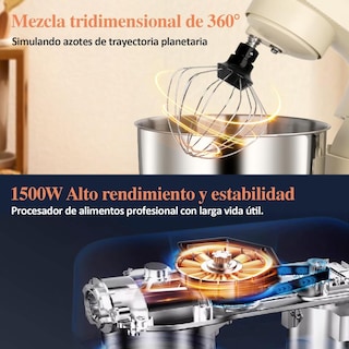 Foto 7 | Foto 7 | Batidora De Pedestal Jzzb Negro 10 Velocidades Para Repostería Y Panadería En El Hogar