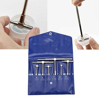 Foto 8 | Foto 8 | Juego De Calibradores Telescópicos Ajustables 8 Mm A 150 Mm Herramientas De Medición 6 Piezas