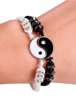 Foto 4 | Foto 4 | Pulseras De Pareja Xtellar Yin Yang Ajustable Unisex De Cuerda Trenzada Multicolor