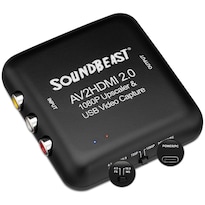Soundbeast Convertidor Y Grabadora Av A Hdmi 2.0 - Av Rca Compuesto A 1080p Hdmi Tv Upscaler - Para
