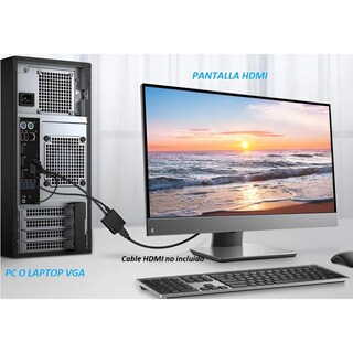 Foto 2 | Foto 2 | Apich Convertidor Vga A Hdmi Video + Audio Adaptador Vga A Hdmi Video + Audio 1080p