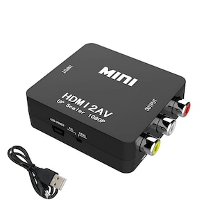 Foto 1 | Foto 1 | Apich Adaptador Hdmi A Rca Av Convertidor Hdmi A Rca Av (negro)