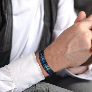 Foto 5 | Foto 5 | Pulsera Magnética De Terapia Hombre Acero Inoxidable Imanes Ajustable