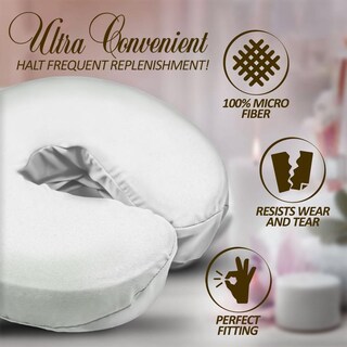 Foto 4 | Foto 4 | Fundas Para Reposacabezas London Linens Blanco Microfibra (4 Unidades)