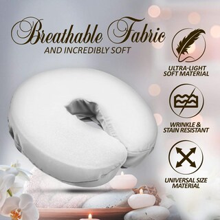 Foto 8 | Foto 8 | Fundas Para Reposacabezas London Linens Blanco Microfibra (4 Unidades)