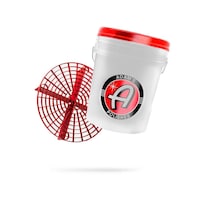 Cubeta De Lavado De Autos Adam's Polishes Blanca Con Protector De Arena Y Tapa De Sello Gamma Para C
