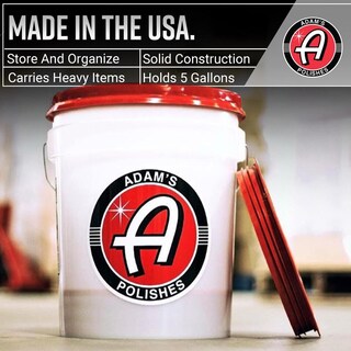 Foto 5 | Foto 5 | Cubeta De Lavado De Autos Adam's Polishes Blanca Con Protector De Arena Y Tapa De Sello Gamma Para C