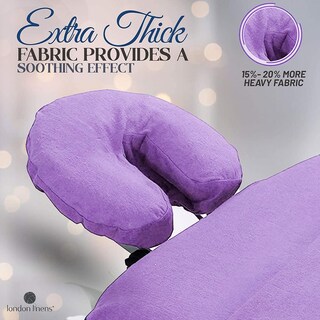 Foto 4 | Foto 4 | Funda Para Cuna De Masaje London Linens Lila 100% Algodón Premium 4 Unidades