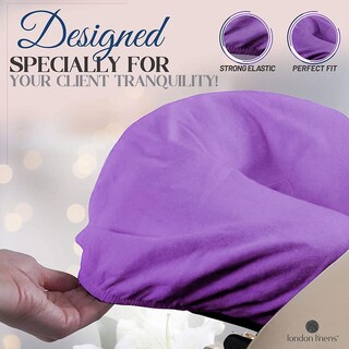 Foto 5 | Foto 5 | Funda Para Cuna De Masaje London Linens Lila 100% Algodón Premium 4 Unidades