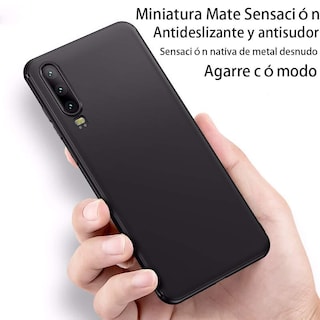 Foto 2 | Foto 2 | Funda Protectora De Tpu Ultrafina Qwyj Para Huawei P30 Negro Matte Minimalista