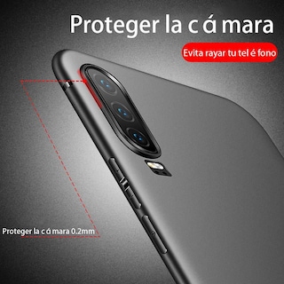 Foto 6 | Foto 6 | Funda Protectora De Tpu Ultrafina Qwyj Para Huawei P30 Negro Matte Minimalista