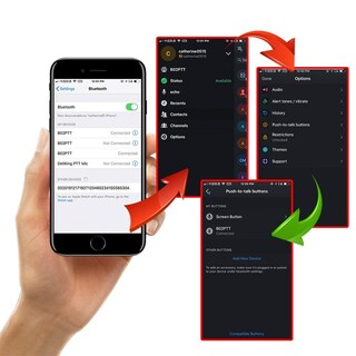 Foto 5 | Foto 5 | Micrófono Ptt Inalámbrico Anysecu Inrico Negro B01 Para Ios Y Android