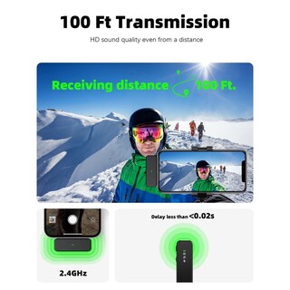 Foto 3 | Foto 3 | Micrófono Lavalier Inalámbrico Usb Tipo C Con Cancelación De Ruido Para Iphone Y Android 100 Pies 18
