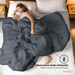 Foto 6 | Foto 6 | Edredón Dreamlab Grafito Microfibras Recubiertas Con Gel Para Toda Estación Queen 223 X 223cm