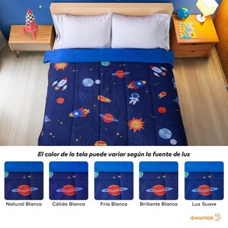 Foto 3 | Foto 3 | Edredón Infantil Dreamlab Azul Hipoalergénico Reversible Ajustable