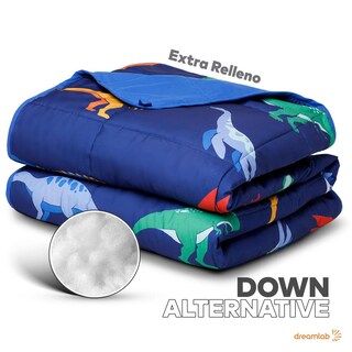 Foto 8 | Foto 8 | Edredón Infantil Dreamlab Azul Reversible Hipoalergénico Dinosaurio