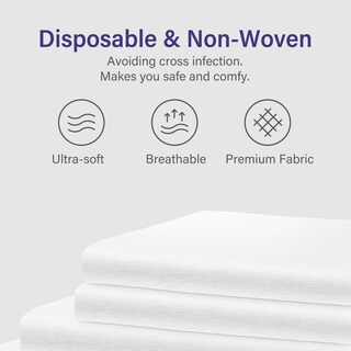 Foto 3 | Foto 3 | Juego De Sábanas Desechables De Viaje Unifree Blanco Para Hotel