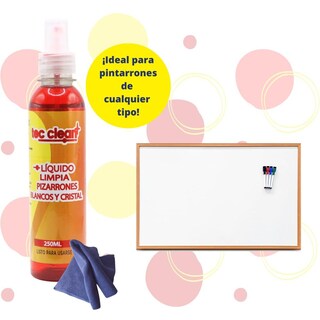 Foto 5 | Foto 5 | Limpia Pizarrones Blancos Y De Vidrio Tec Clean Rojo Aroma A Canela