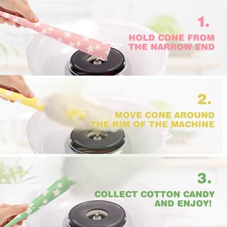 Foto 4 | Foto 4 | Conos De Algodón Candy Park Multicolor De Primera Calidad Para Celebraciones Y Fiestas