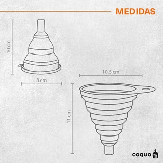 Foto 2 | Foto 2 | Set De Embudos Plegables Coquo Verde Calidad Premium